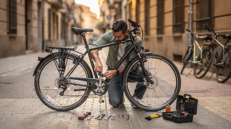 Cómo mantener y reparar una bicicleta urbana en España
